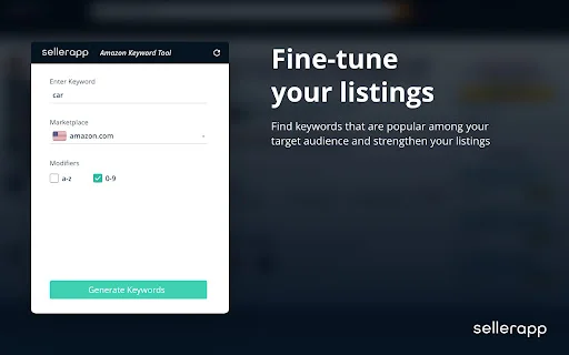 Amazon Keyword Tool para sa SellerApp – Libreng Keyword Generator - Screenshot 4